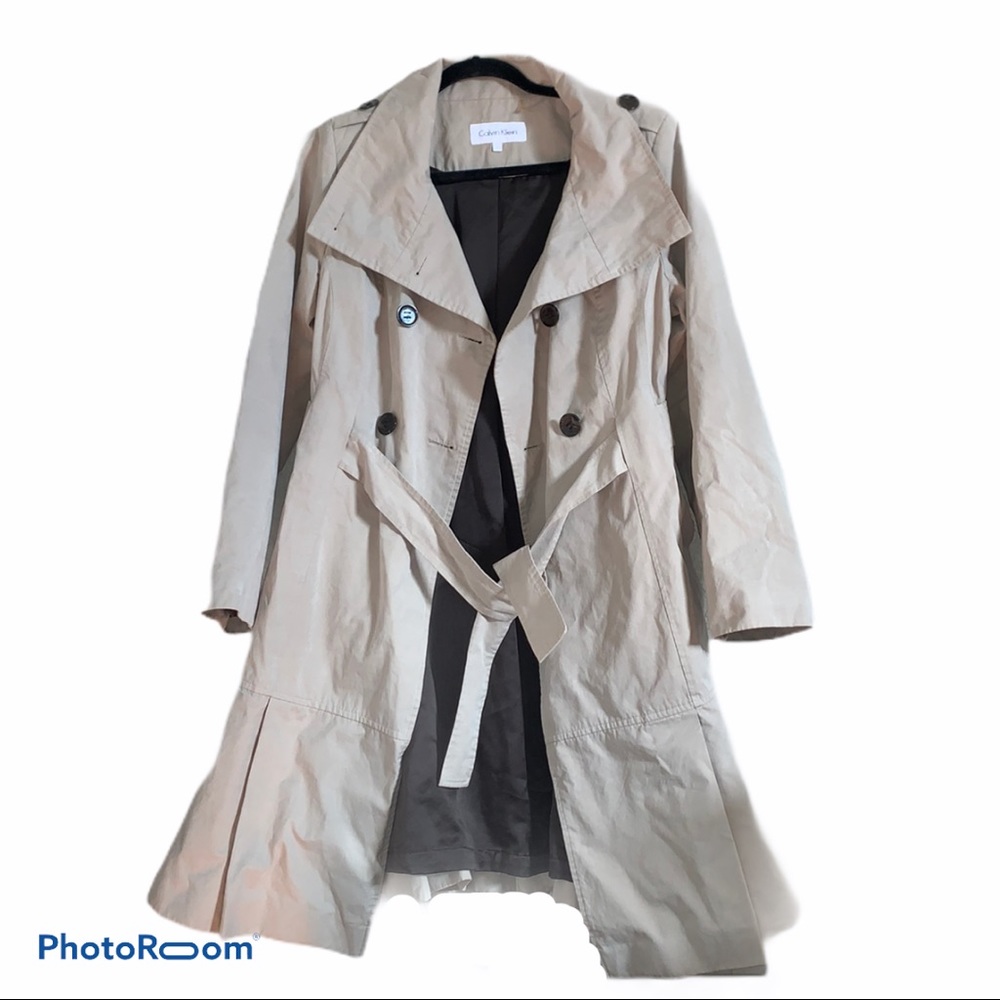 Calvin Klein Trench Coat Size Large